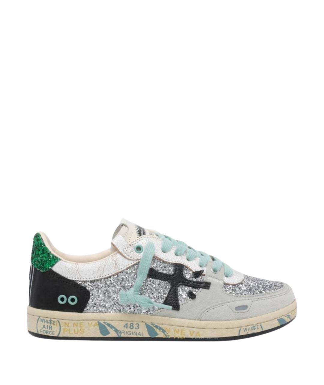 PREMIATA Серебряные кеды, фото 1