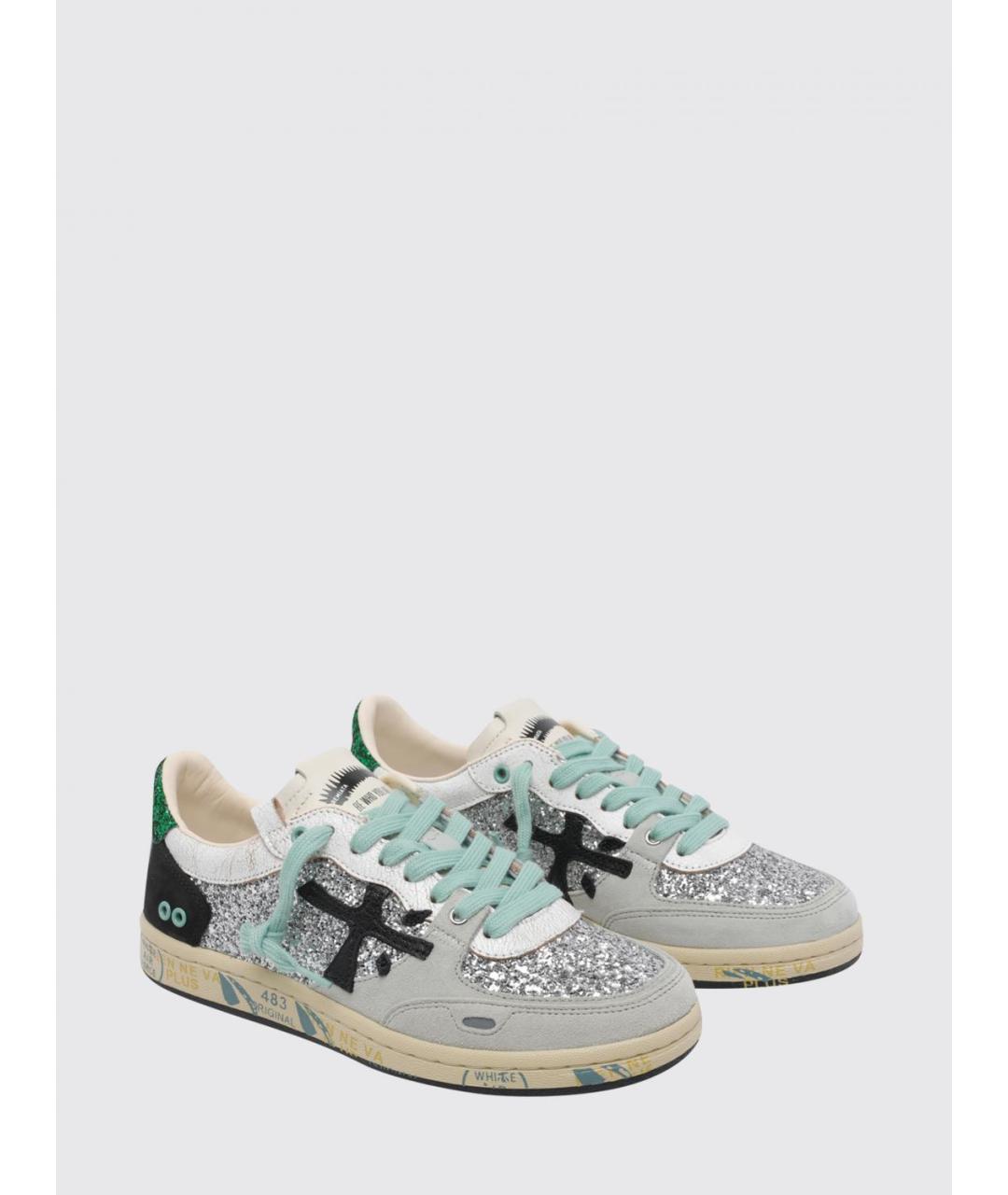 PREMIATA Серебряные кеды, фото 2