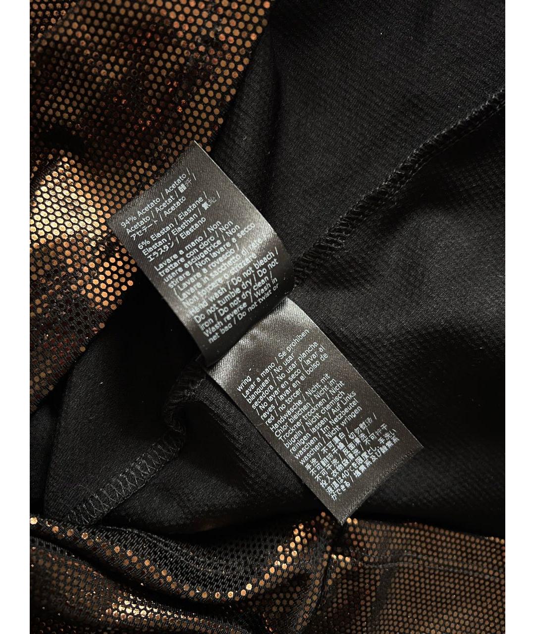 PATRIZIA PEPE Коричневое ацетатное вечернее платье, фото 4