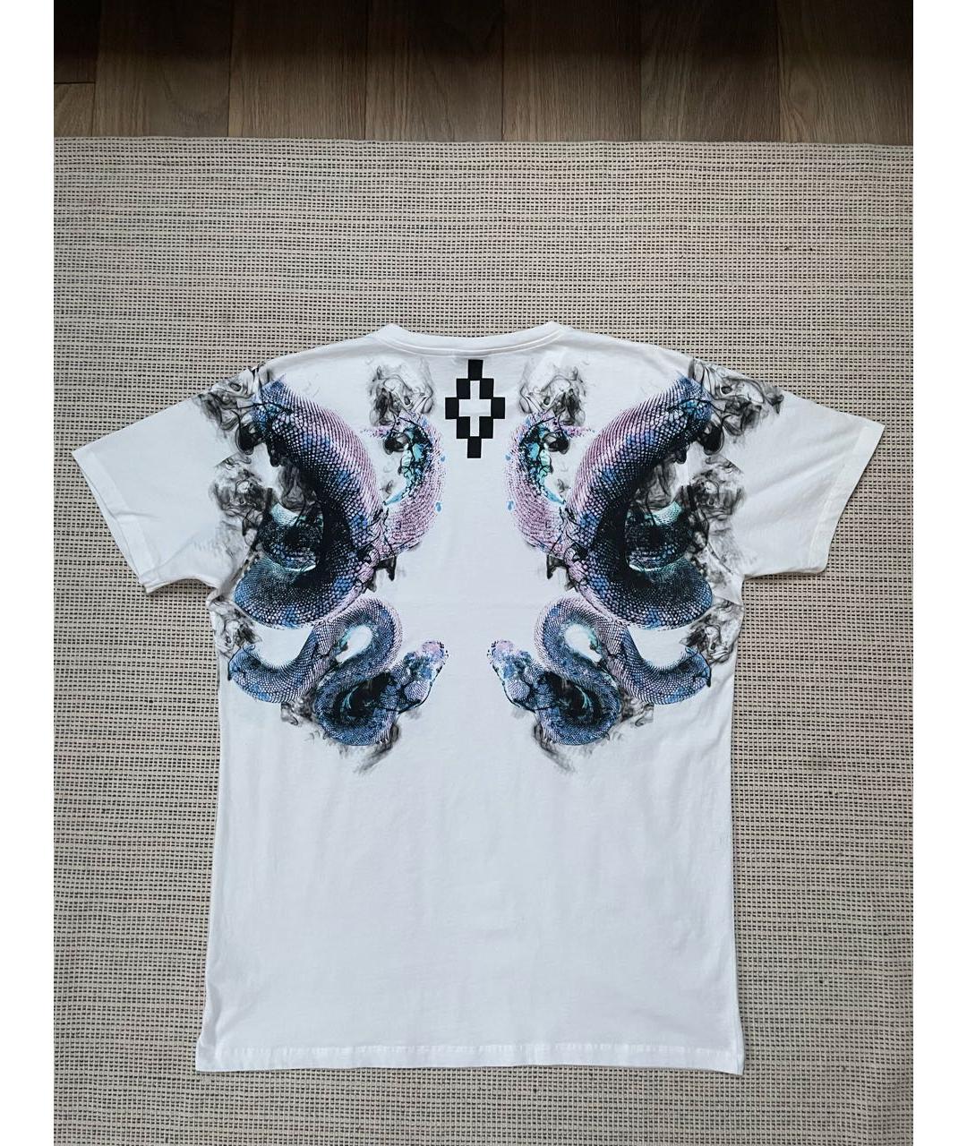 MARCELO BURLON Белая хлопковая футболка, фото 2