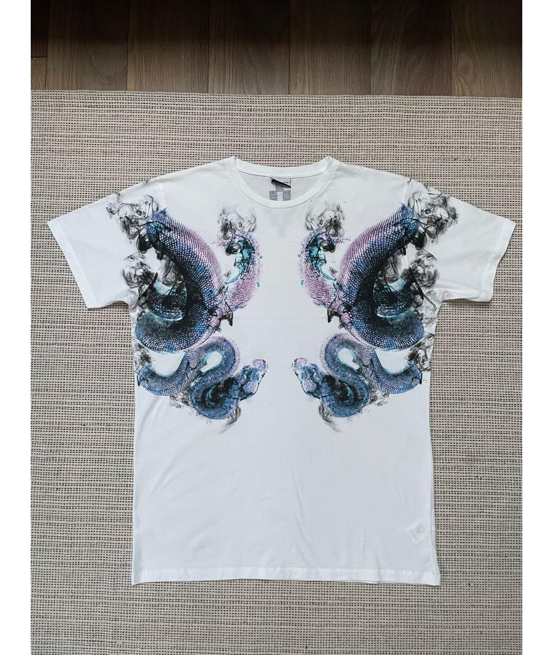 MARCELO BURLON Белая хлопковая футболка, фото 5