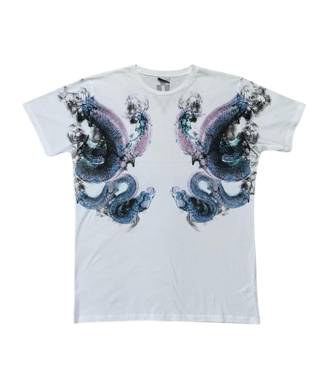 MARCELO BURLON Белая хлопковая футболка, фото 1