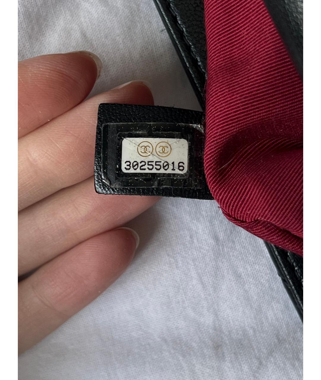 CHANEL Черная кожаная сумка через плечо, фото 9