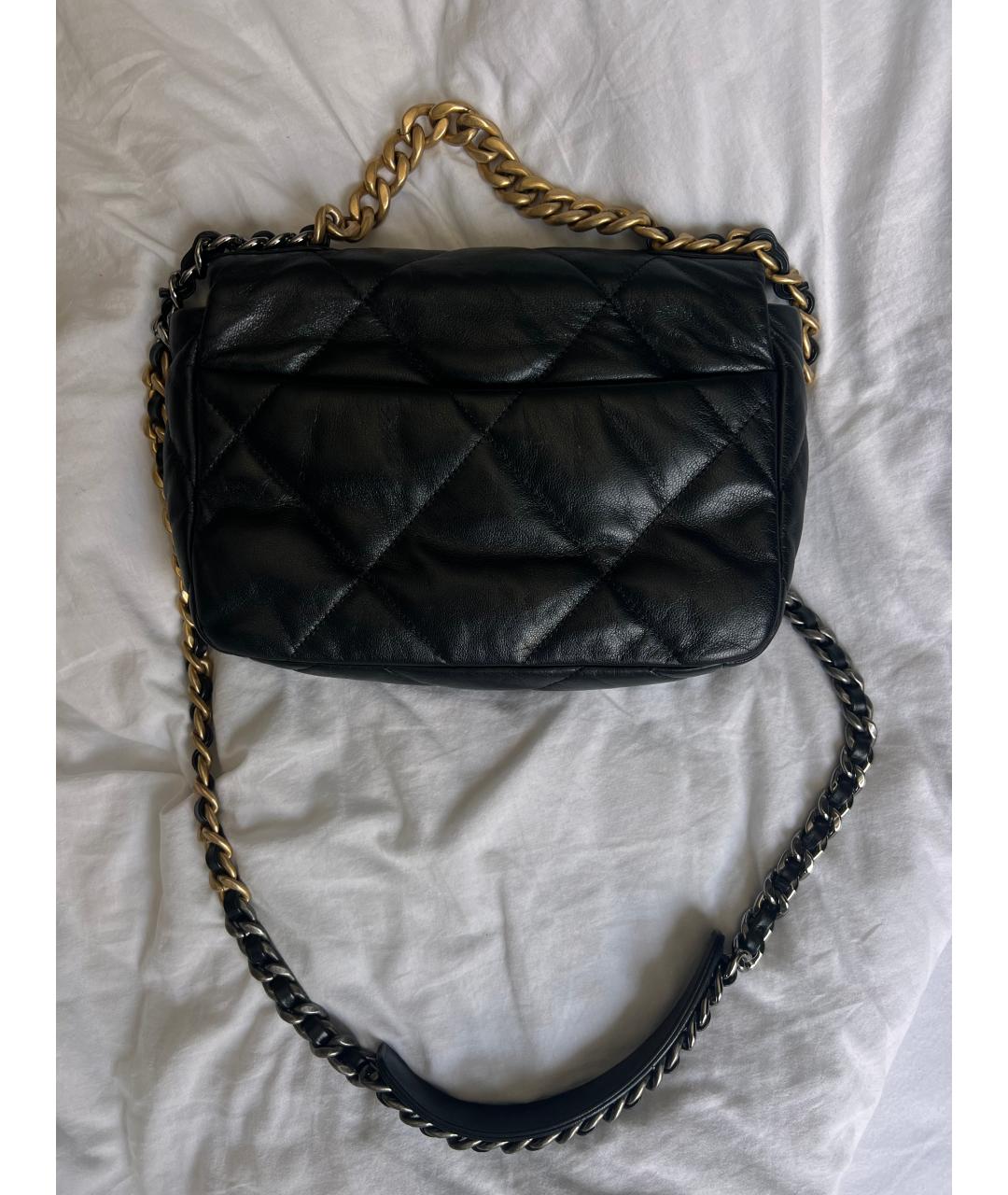 CHANEL Черная кожаная сумка через плечо, фото 4