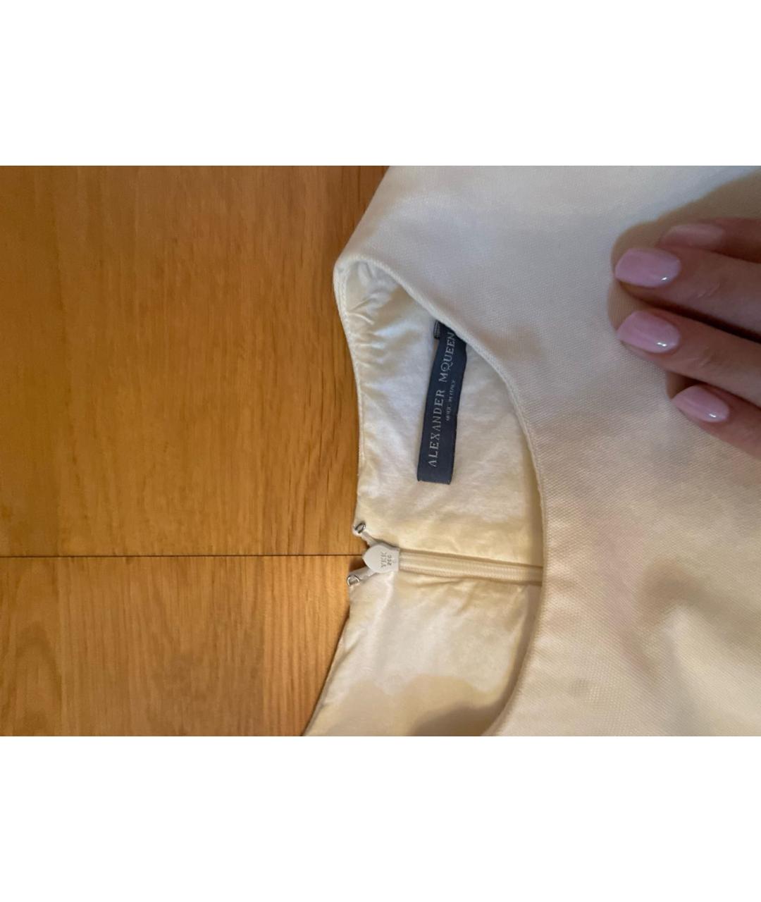 ALEXANDER MCQUEEN Бежевый сарафан, фото 3