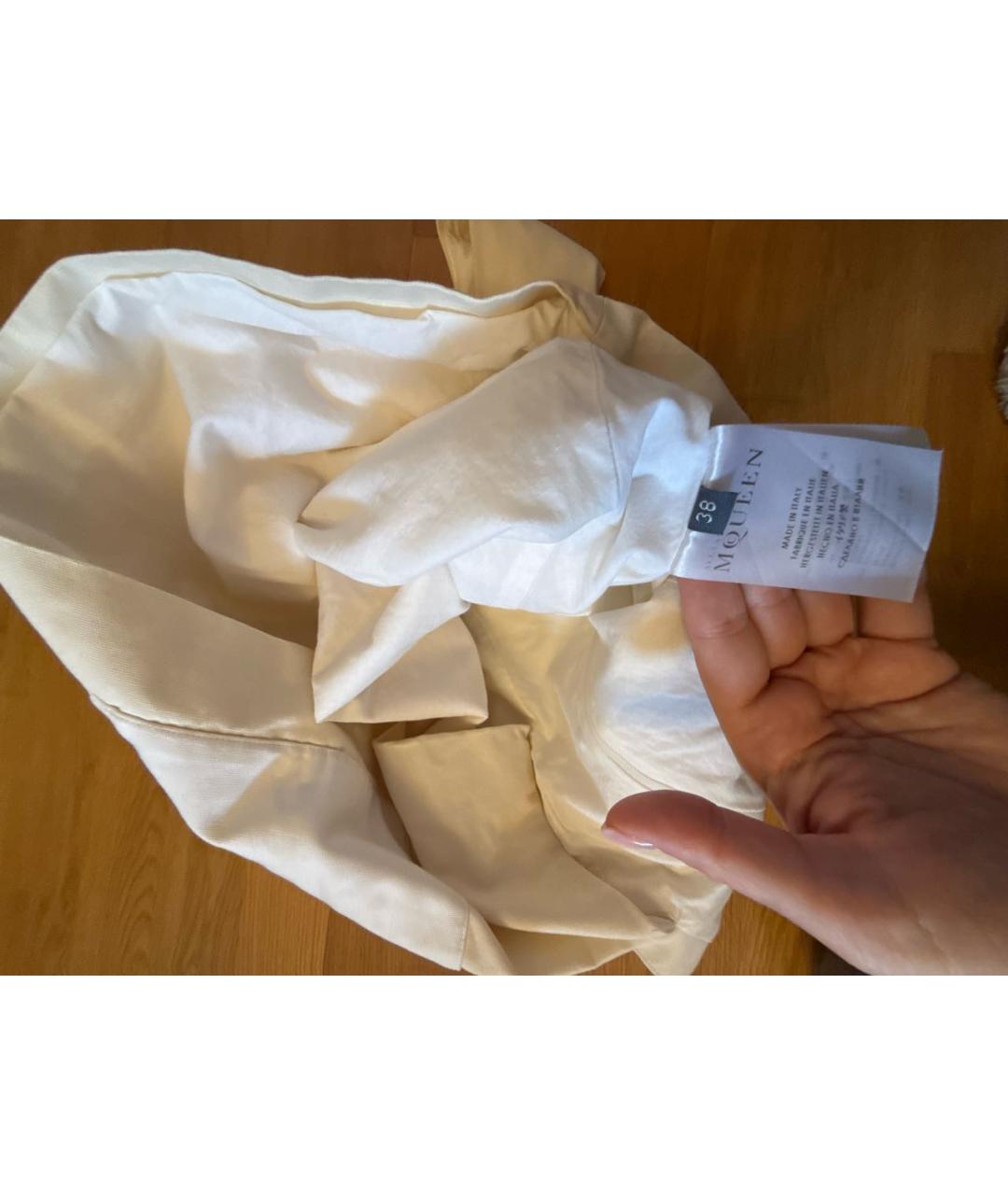 ALEXANDER MCQUEEN Бежевый сарафан, фото 4