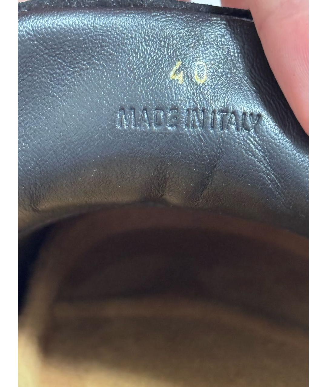 J.W.ANDERSON Черные кожаные сабо, фото 6