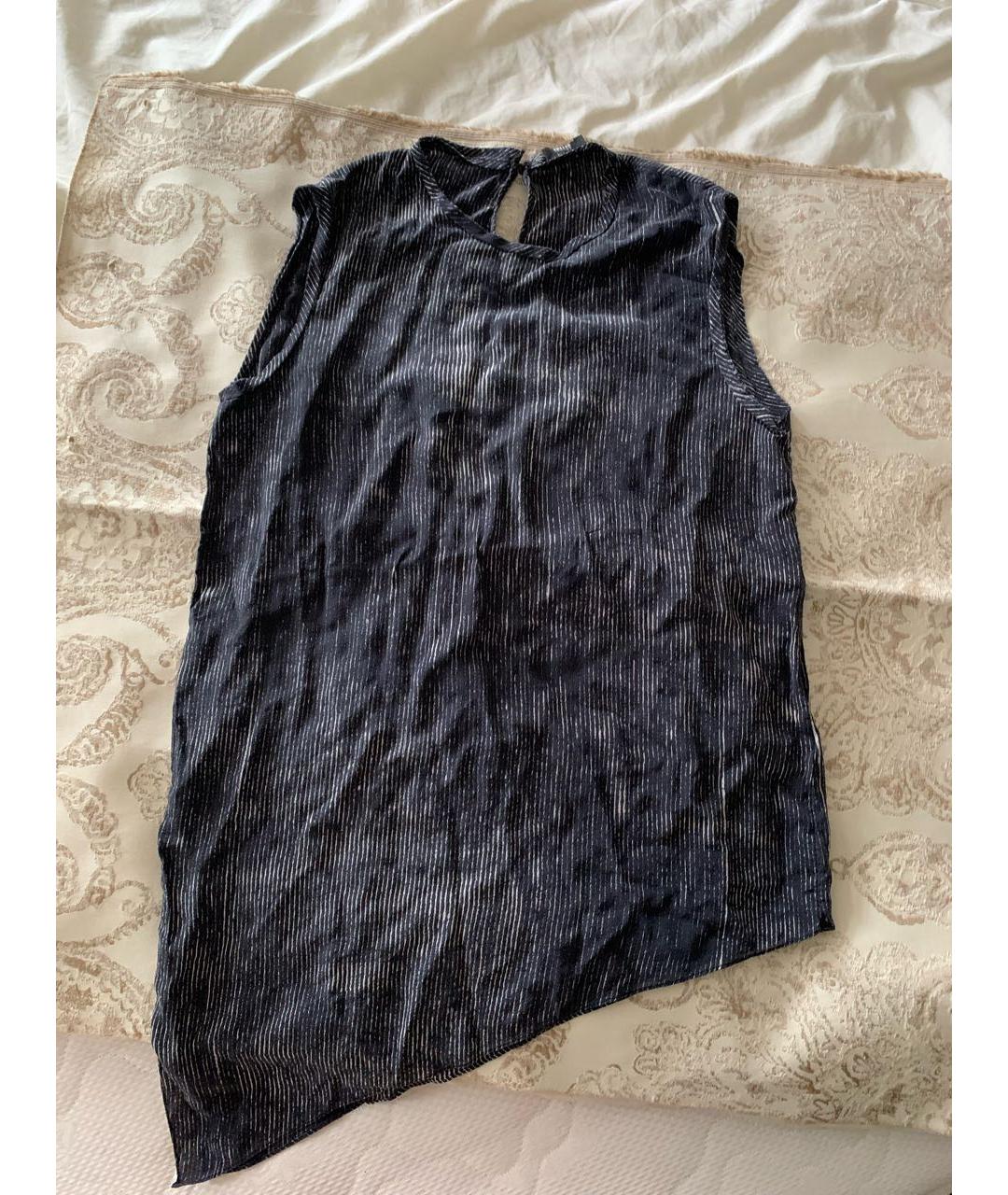 JOSEPH Темно-синяя шелковая майка, фото 7