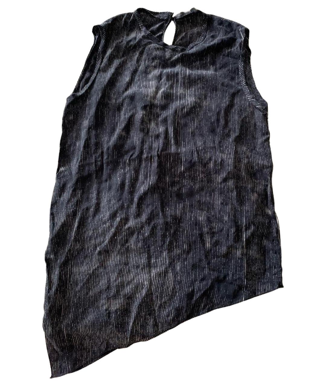 JOSEPH Темно-синяя шелковая майка, фото 1