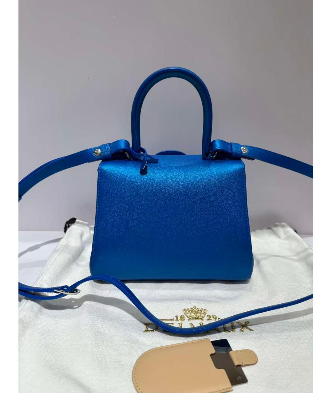 DELVAUX Синяя сумка через плечо, фото 3