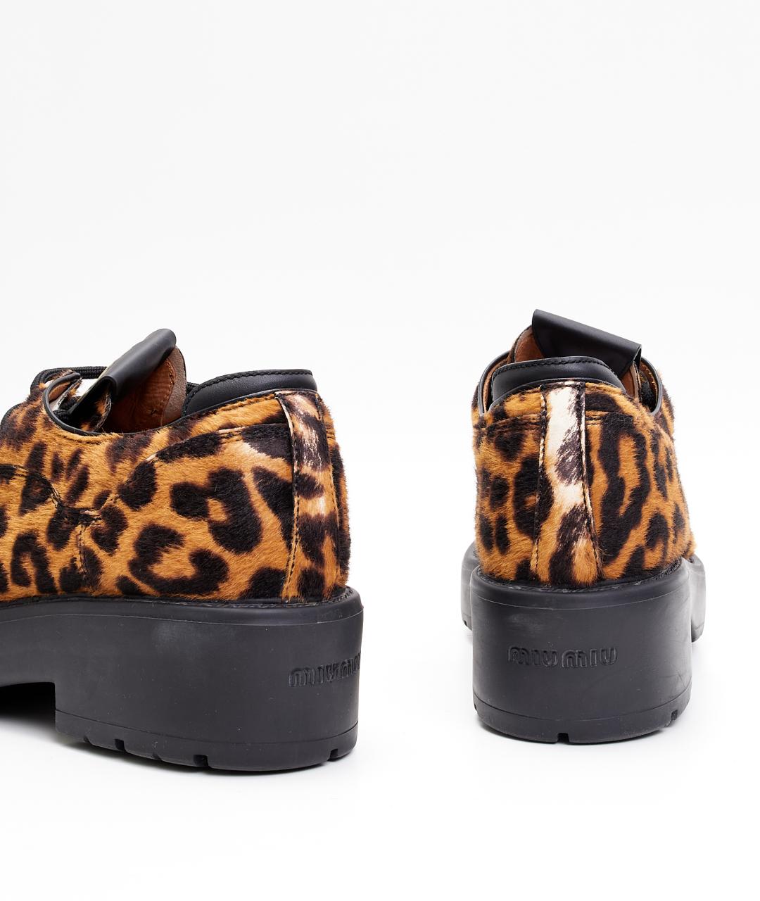 MIU MIU Черные кожаные лоферы, фото 3