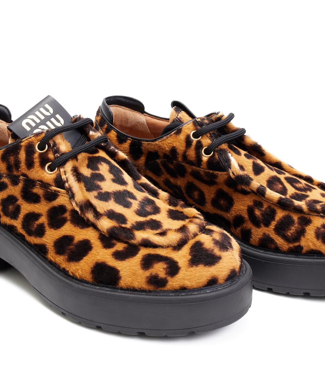 MIU MIU Черные кожаные лоферы, фото 6