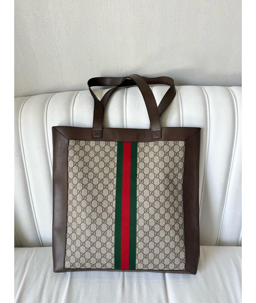 GUCCI Бежевая сумка тоут, фото 2
