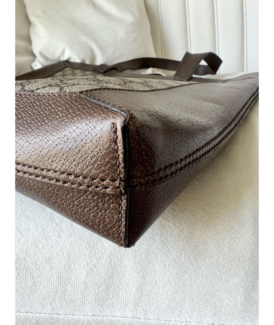 GUCCI Бежевая сумка тоут, фото 7