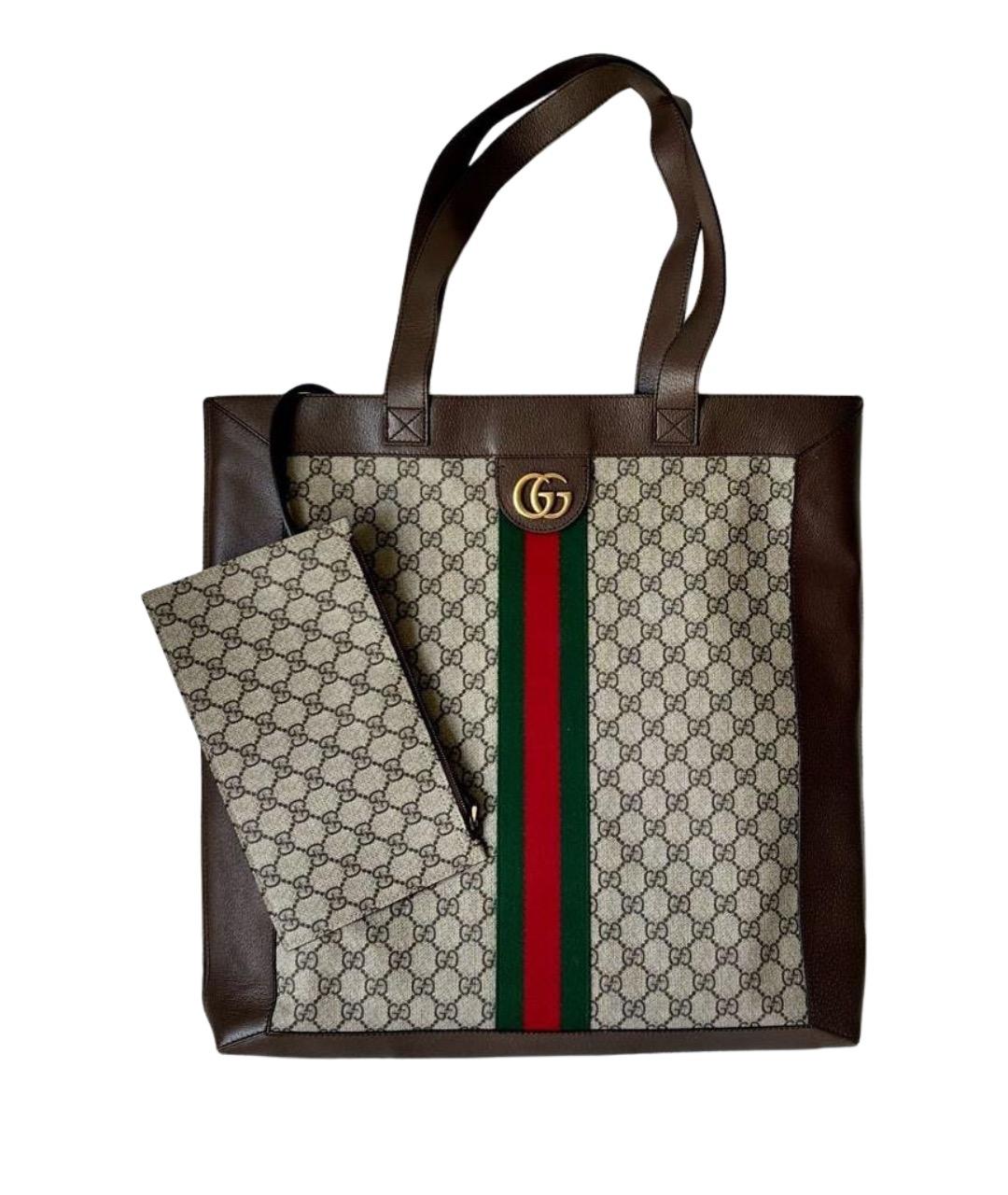 GUCCI Бежевая сумка тоут, фото 1