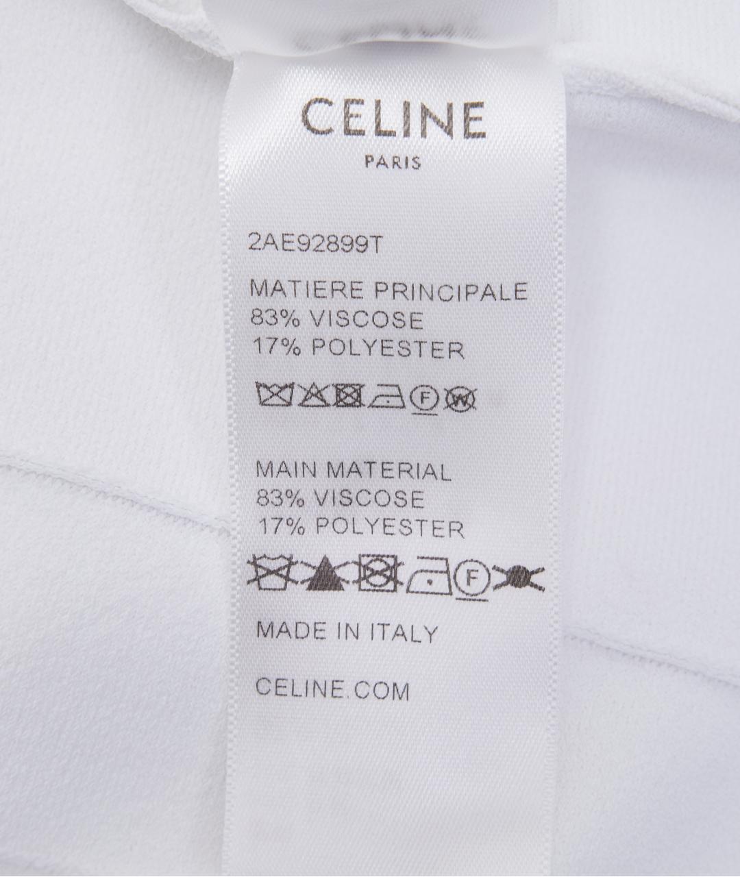 CELINE Белое вискозное повседневное платье, фото 6