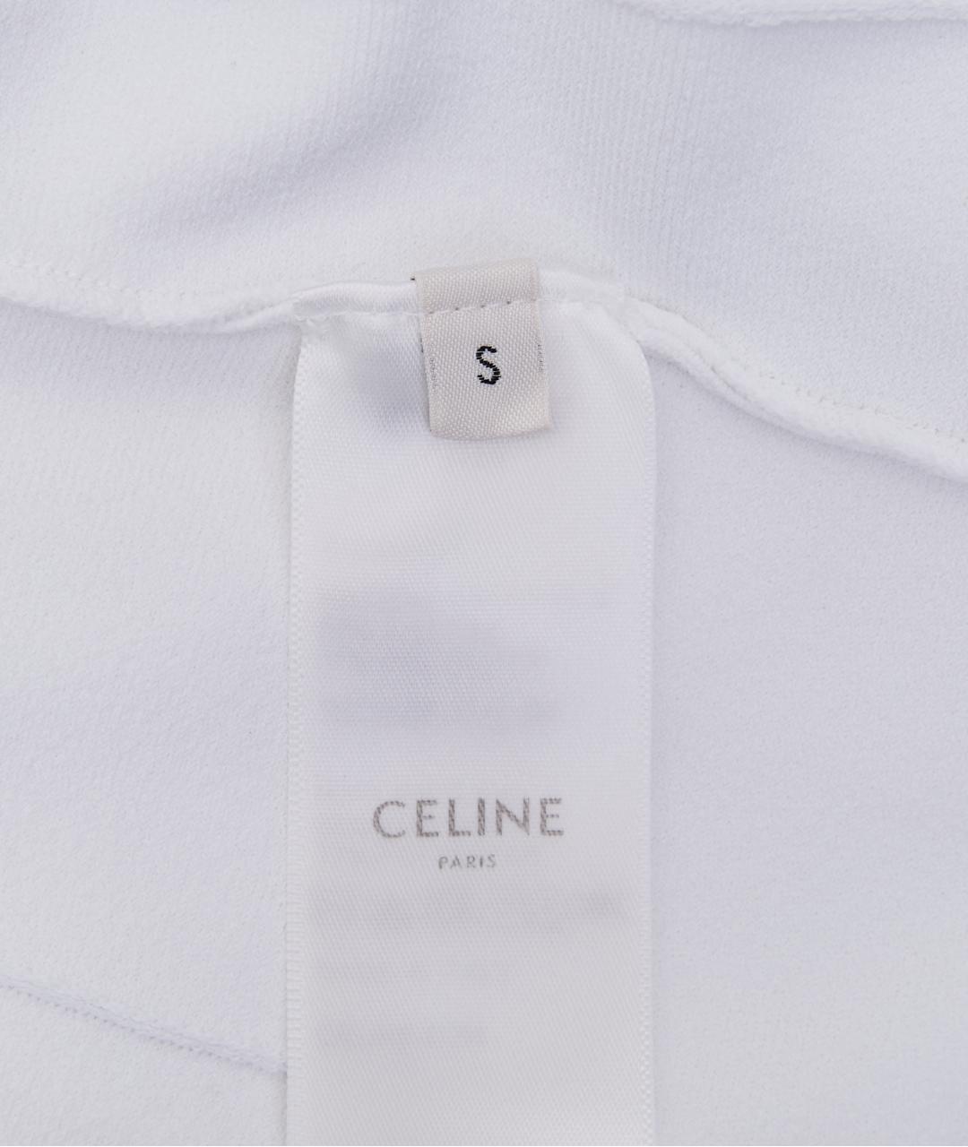 CELINE Белое вискозное повседневное платье, фото 5