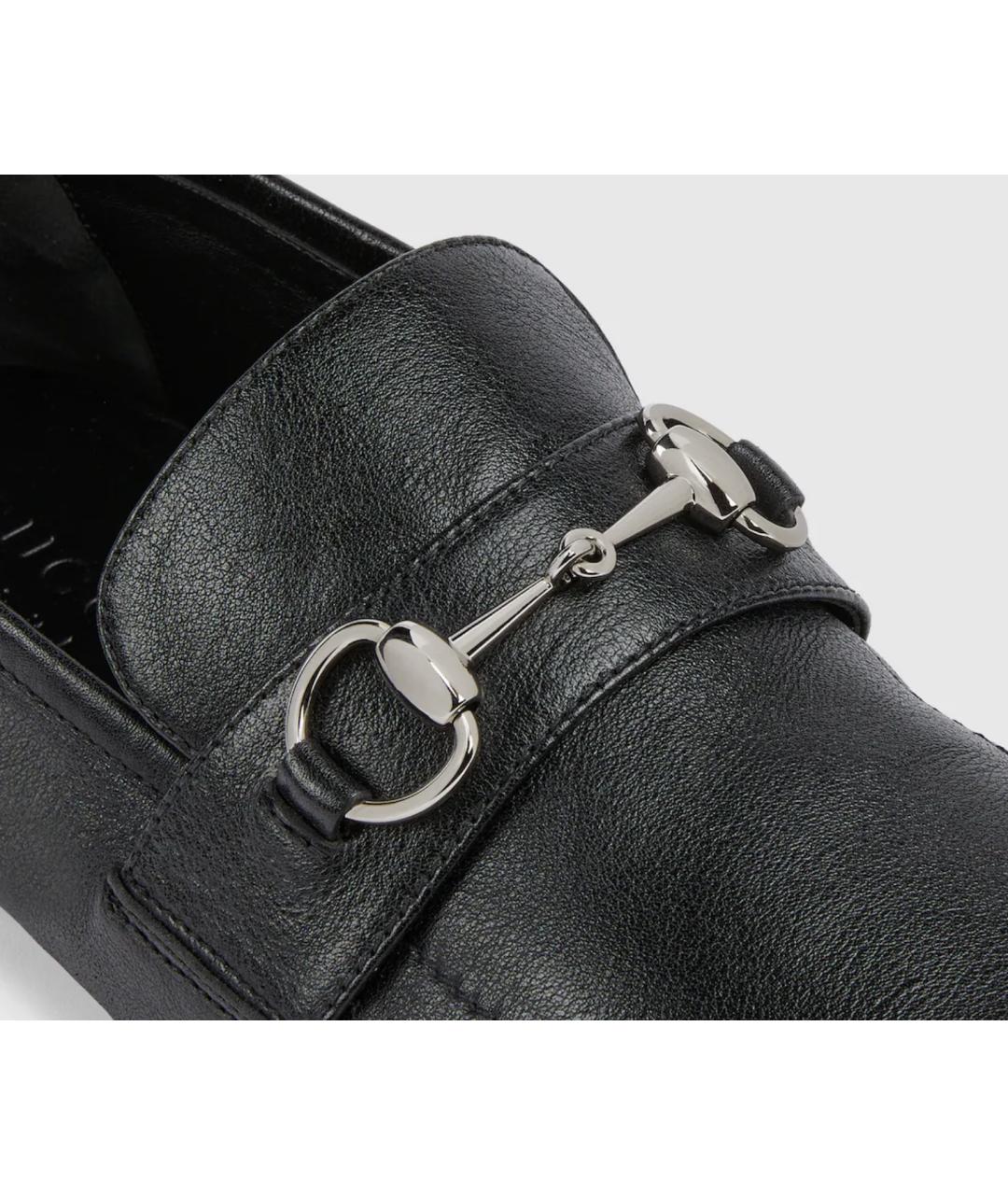 GUCCI Черные лоферы, фото 4