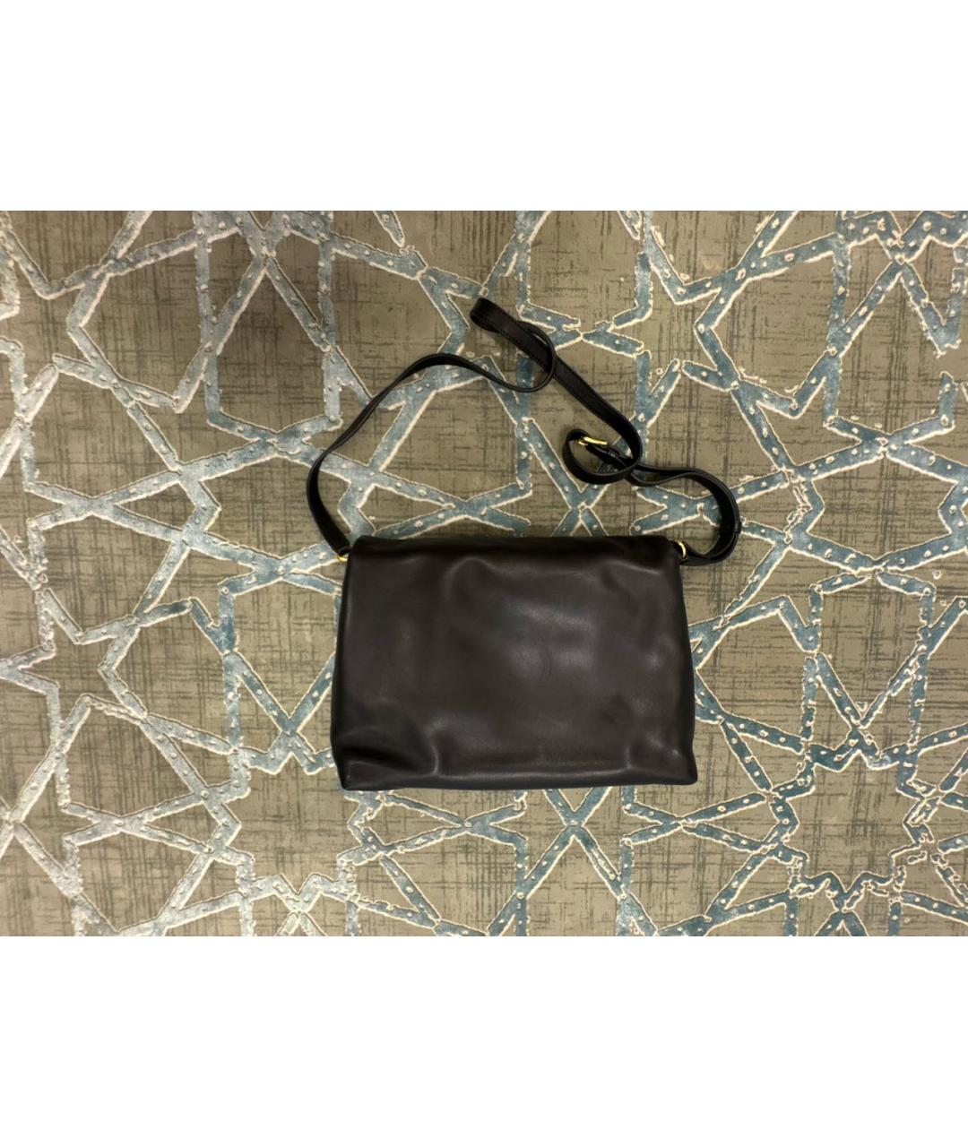DOLCE&GABBANA Черная кожаная сумка через плечо, фото 3