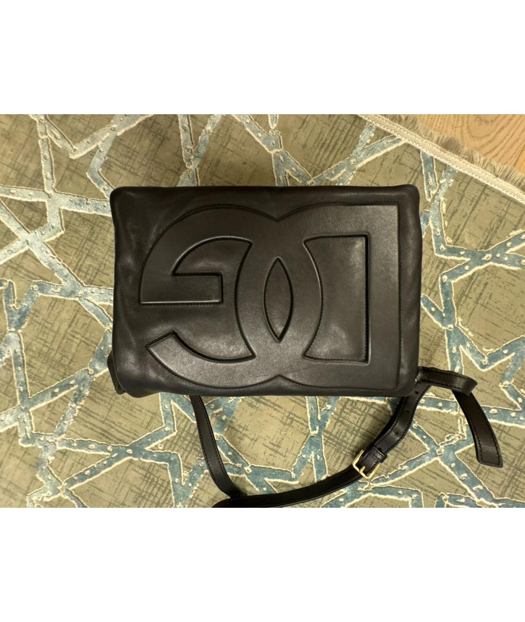 DOLCE&GABBANA Черная кожаная сумка через плечо, фото 7