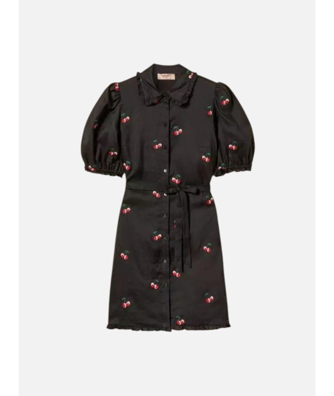 TWIN-SET Мульти хлопковое повседневное платье, фото 7