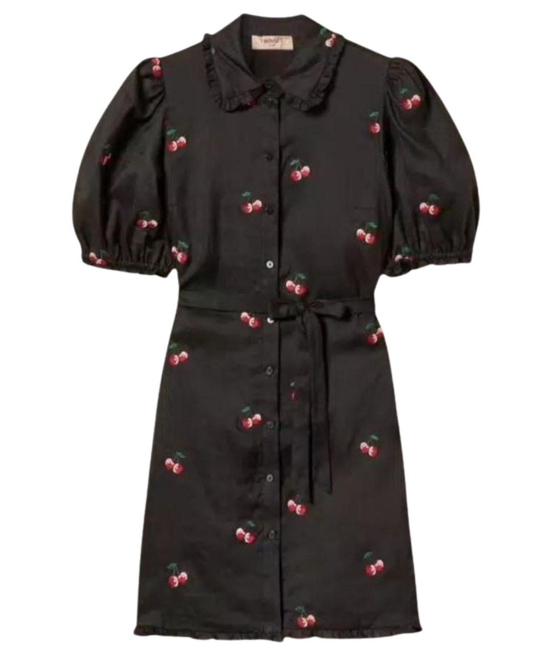 TWIN-SET Мульти хлопковое повседневное платье, фото 1