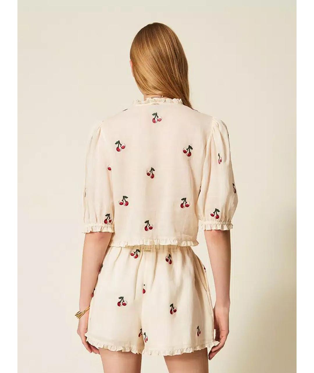 TWIN-SET Мульти хлопковые шорты, фото 5