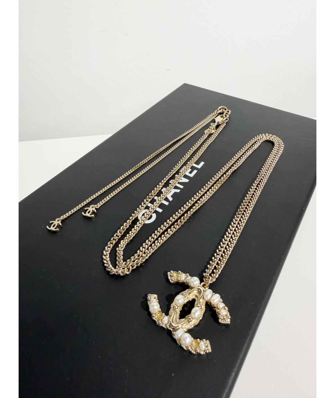 CHANEL Золотое колье, фото 5