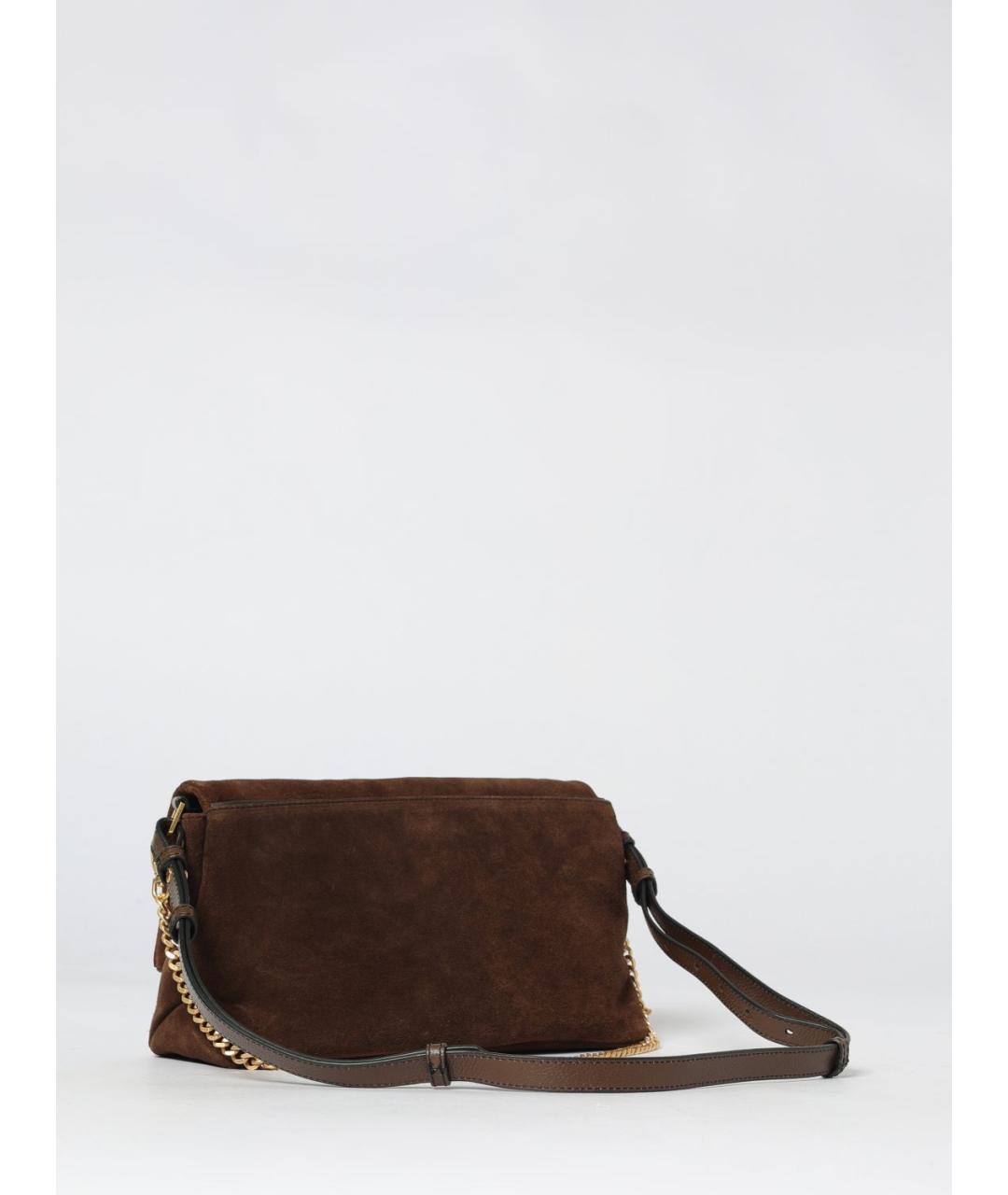 ZADIG & VOLTAIRE Коричневая замшевая сумка через плечо, фото 2