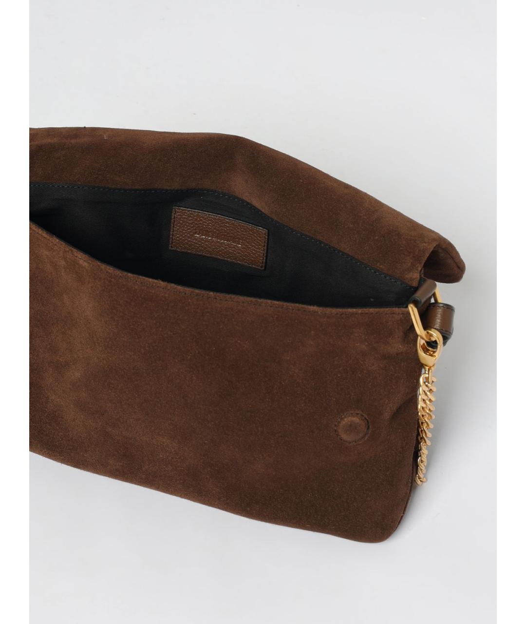 ZADIG & VOLTAIRE Коричневая замшевая сумка через плечо, фото 3