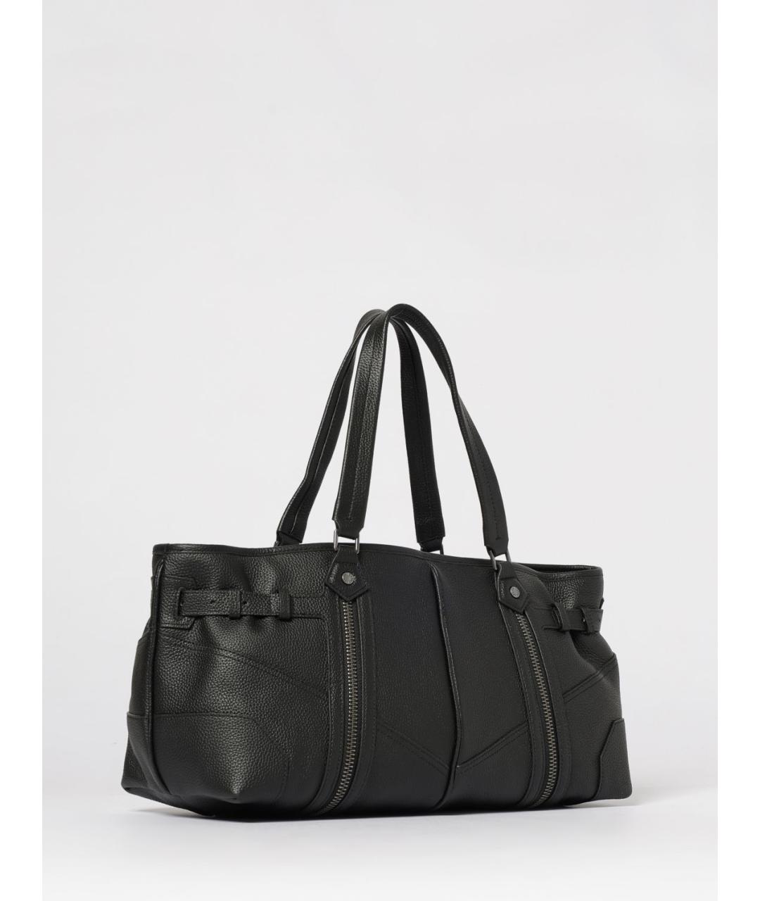 ZADIG & VOLTAIRE Черная кожаная сумка тоут, фото 2
