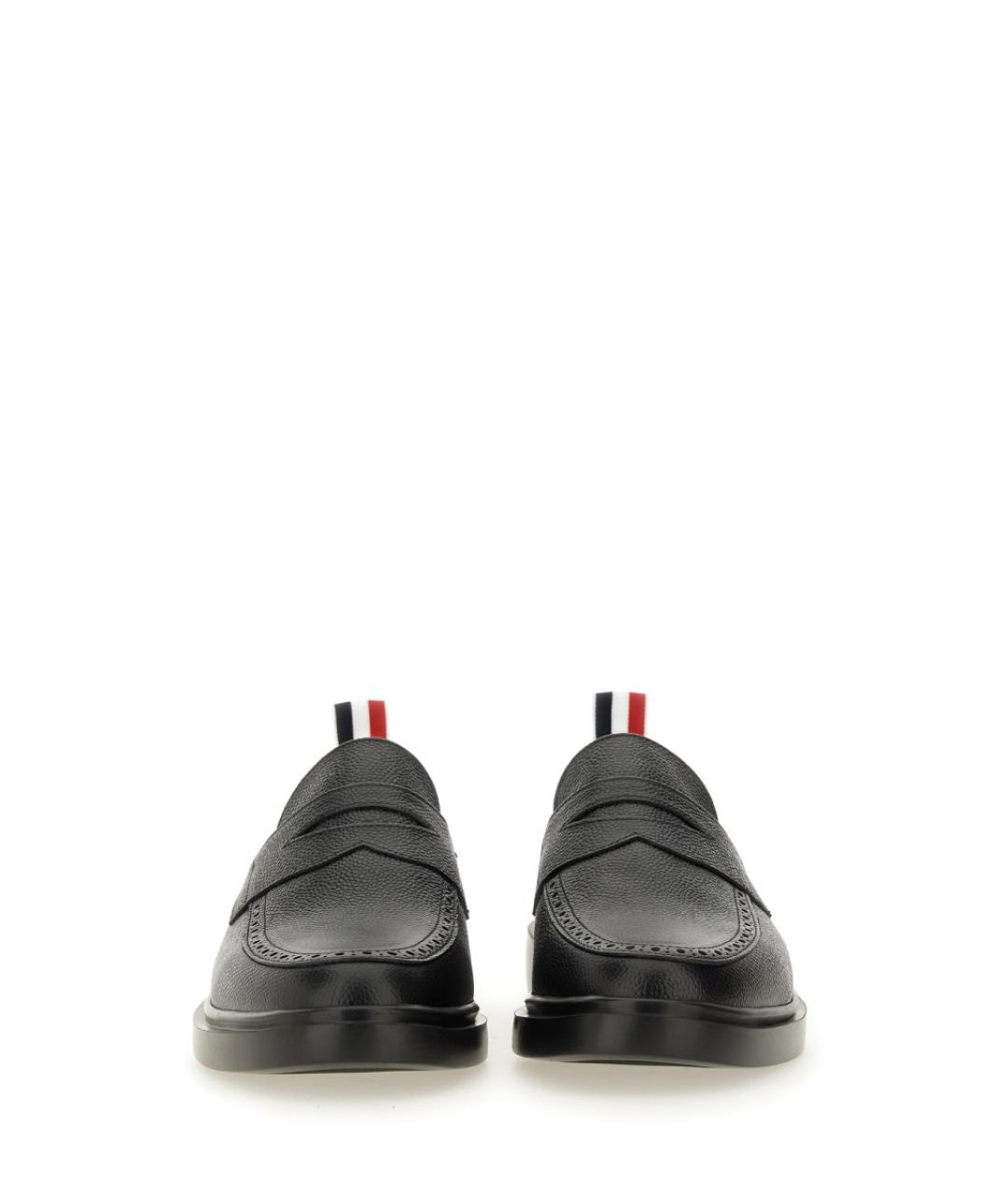 THOM BROWNE Черные кожаные лоферы, фото 5