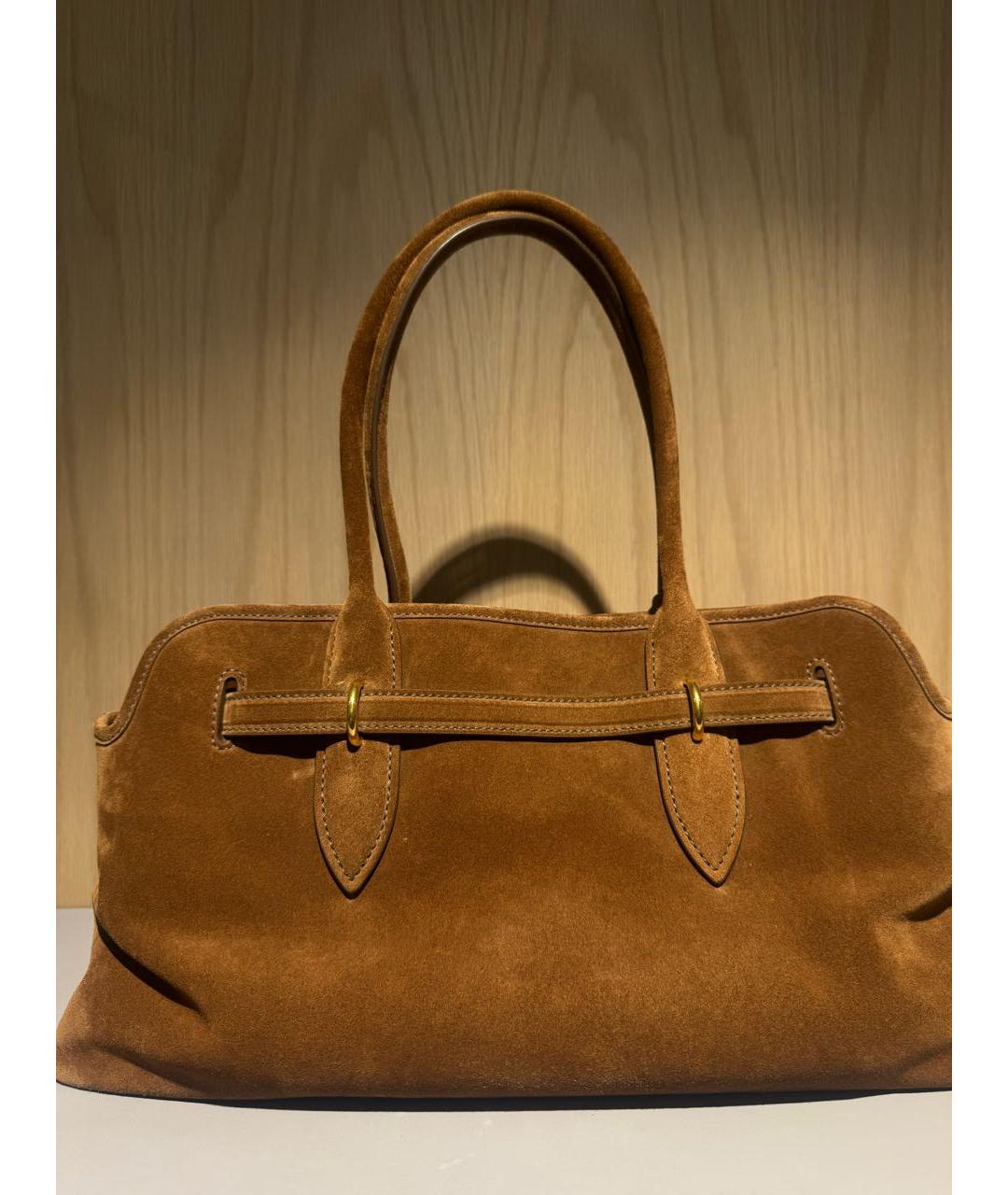 MIU MIU Коричневая замшевая сумка через плечо, фото 3