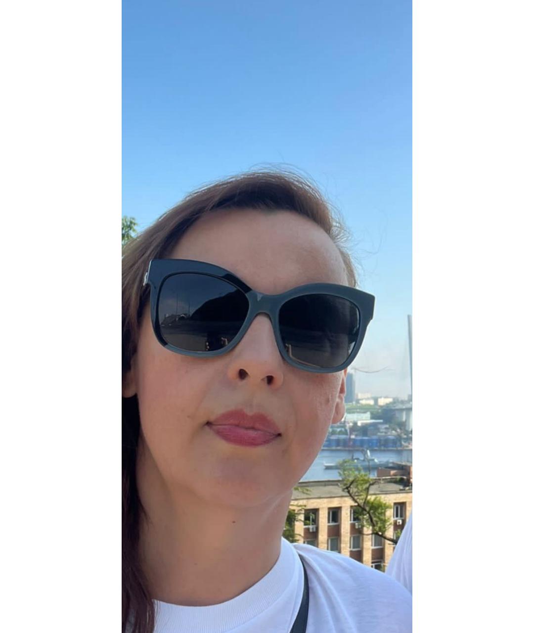 CHANEL Черные пластиковые солнцезащитные очки, фото 9