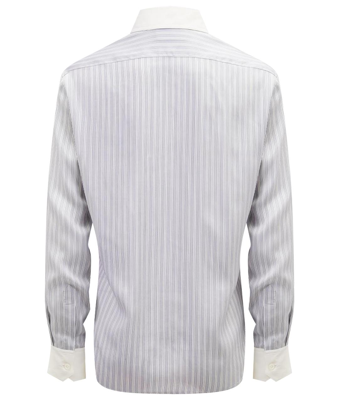 CELINE Голубая шелковая рубашка, фото 12