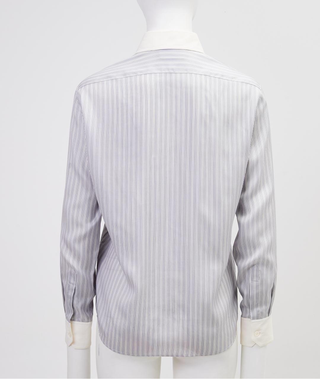 CELINE Голубая шелковая рубашка, фото 2