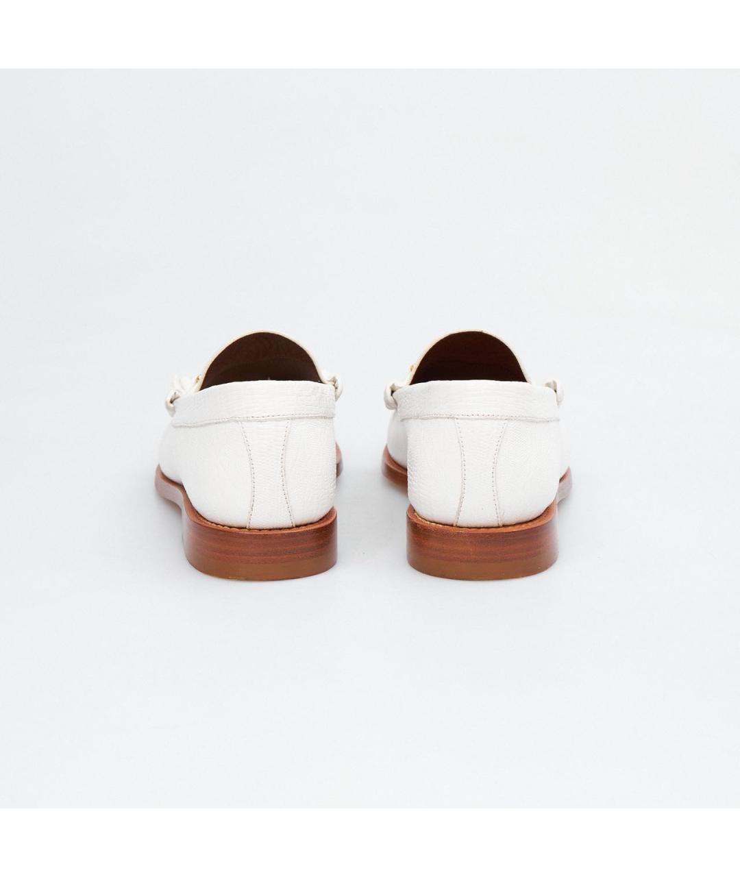 CELINE Белые кожаные лоферы, фото 3
