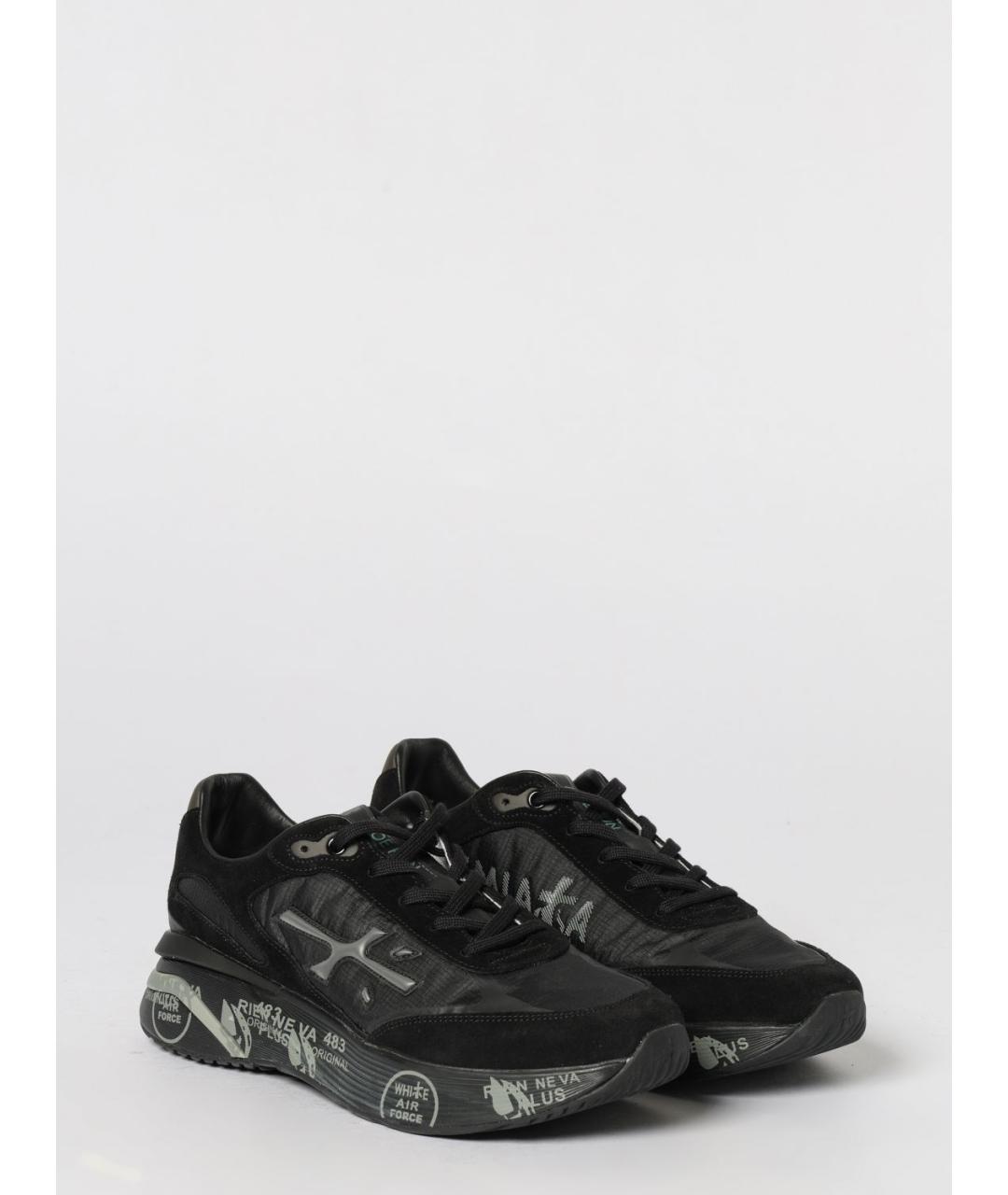 PREMIATA Черные низкие кроссовки / кеды, фото 2