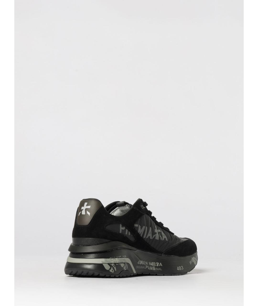 PREMIATA Черные низкие кроссовки / кеды, фото 3