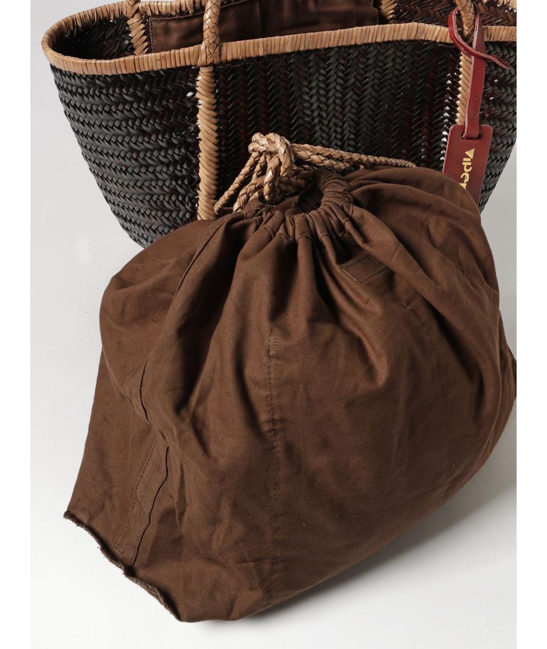 VIPERA Коричневая пелетеная сумка тоут, фото 3