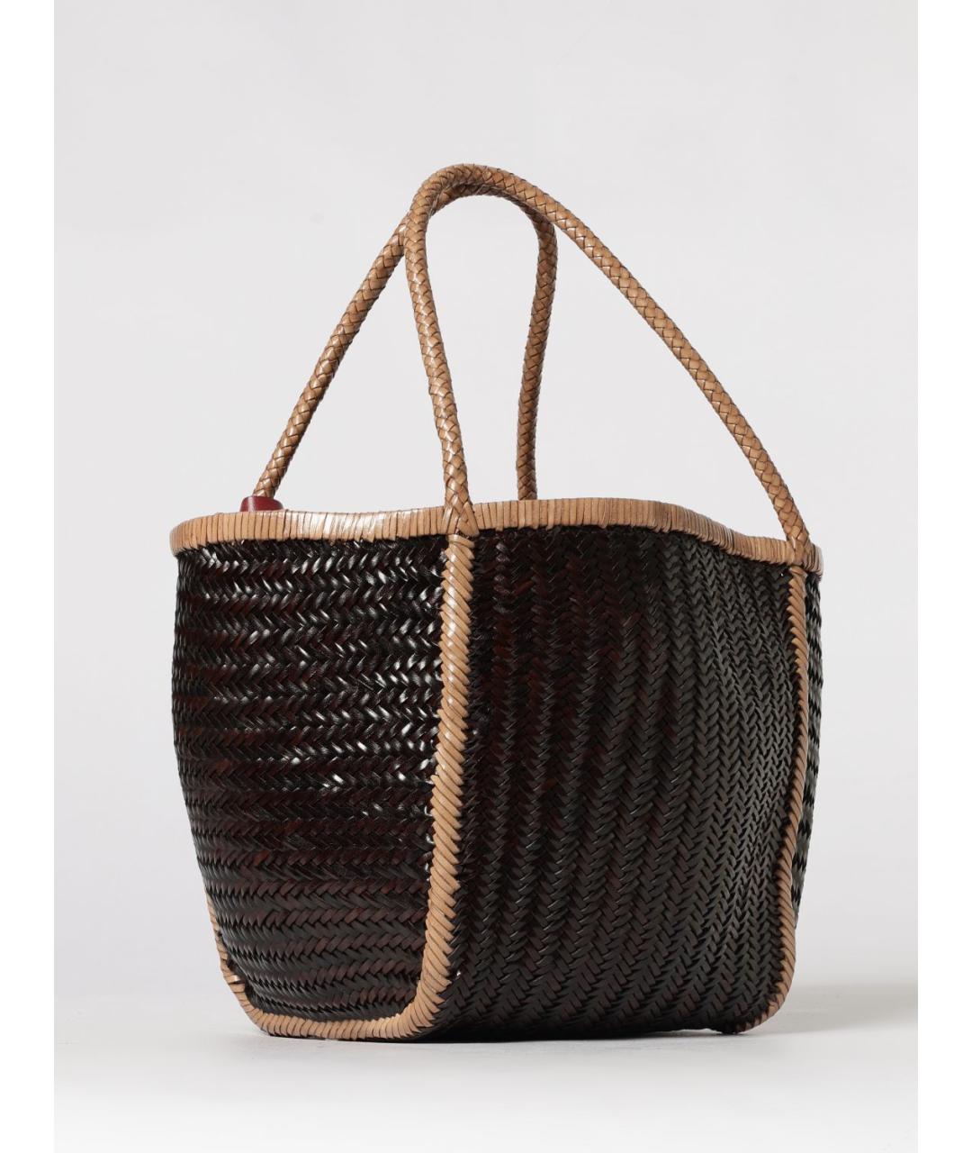 VIPERA Коричневая пелетеная сумка тоут, фото 2