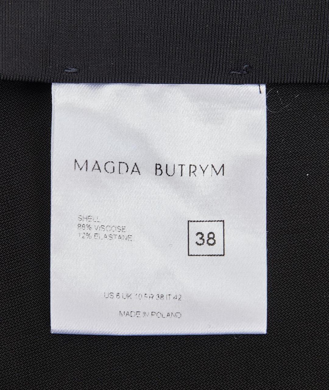 MAGDA BUTRYM Черная вискозная блузы, фото 7