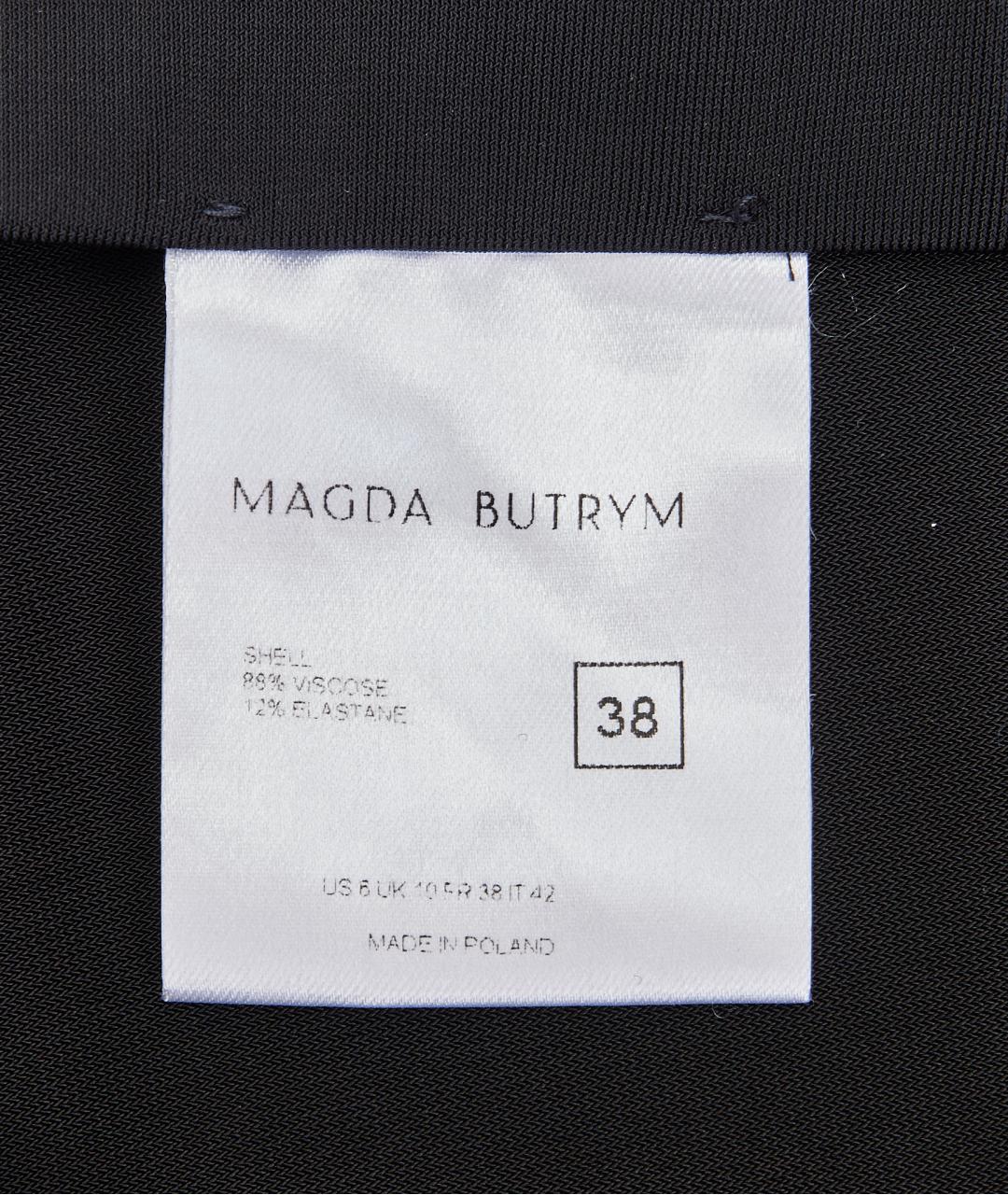 MAGDA BUTRYM Черная вискозная блузы, фото 5