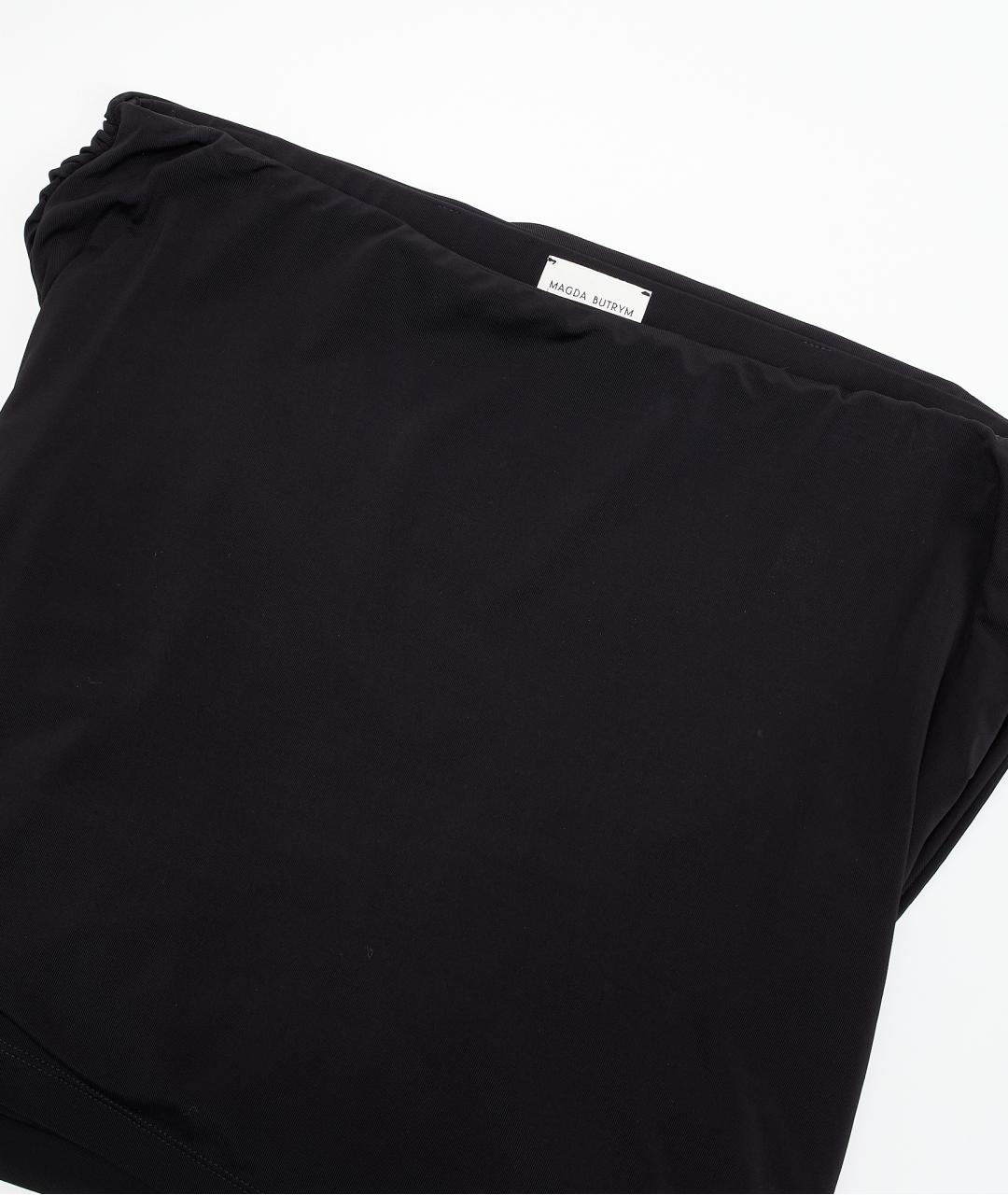 MAGDA BUTRYM Черная вискозная блузы, фото 3