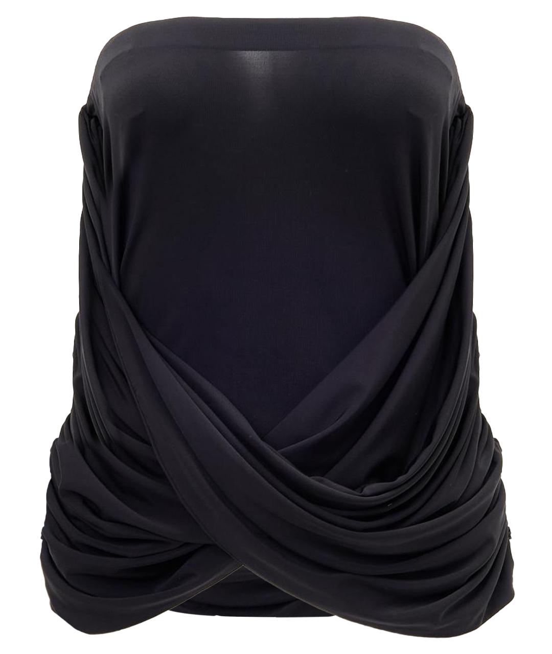 MAGDA BUTRYM Черная вискозная блузы, фото 1