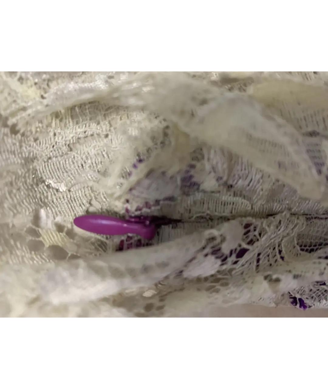 DOLCE&GABBANA Фиолетовая шелковая майка, фото 4