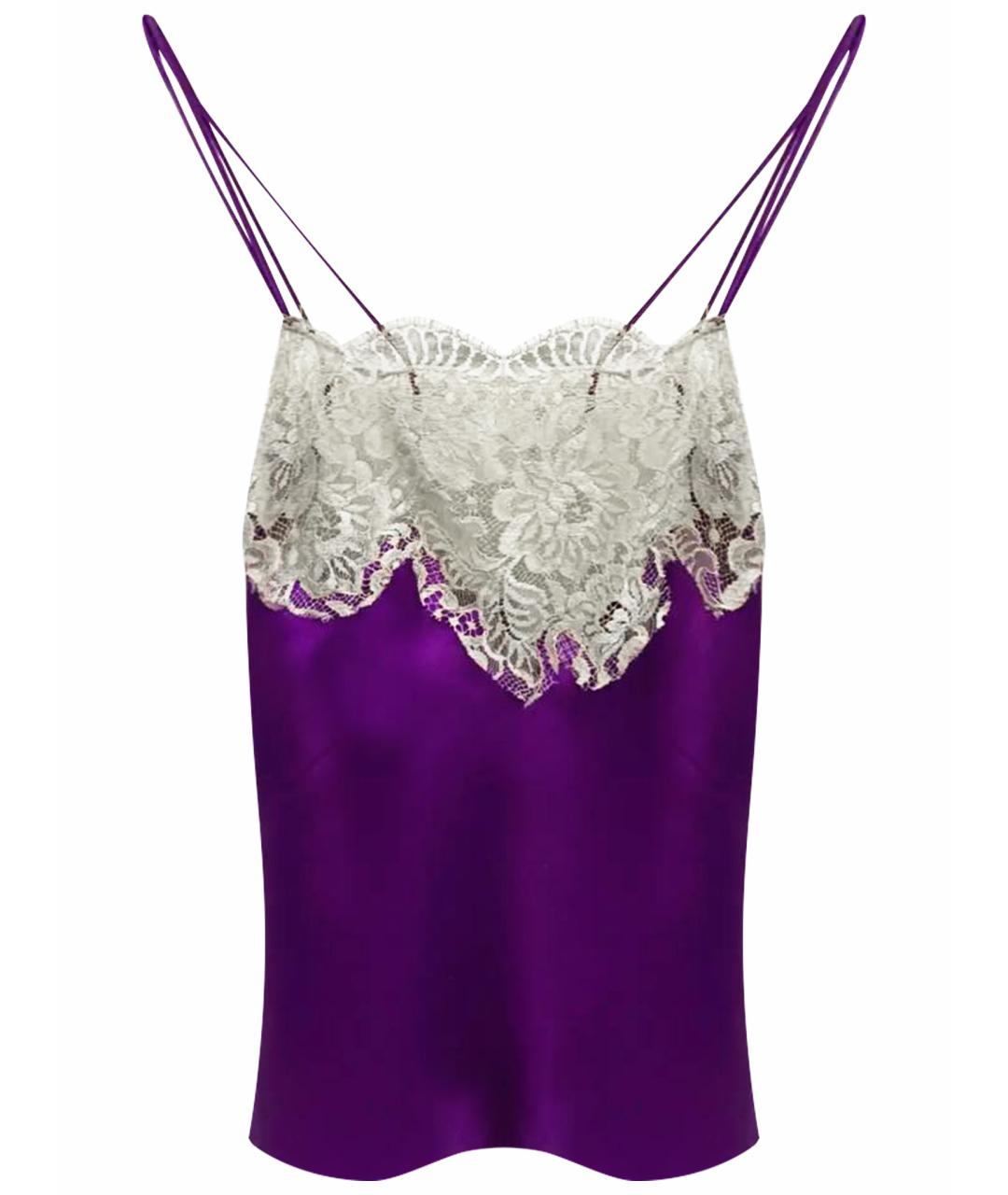 DOLCE&GABBANA Фиолетовая шелковая майка, фото 1