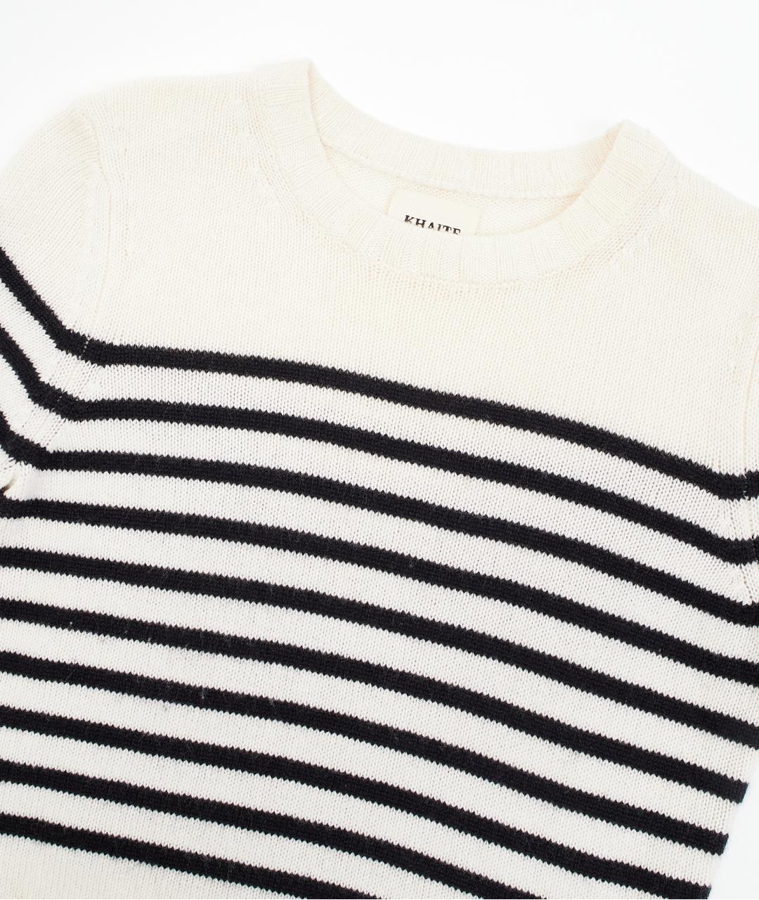 KHAITE Белый кашемировый джемпер / свитер, фото 2