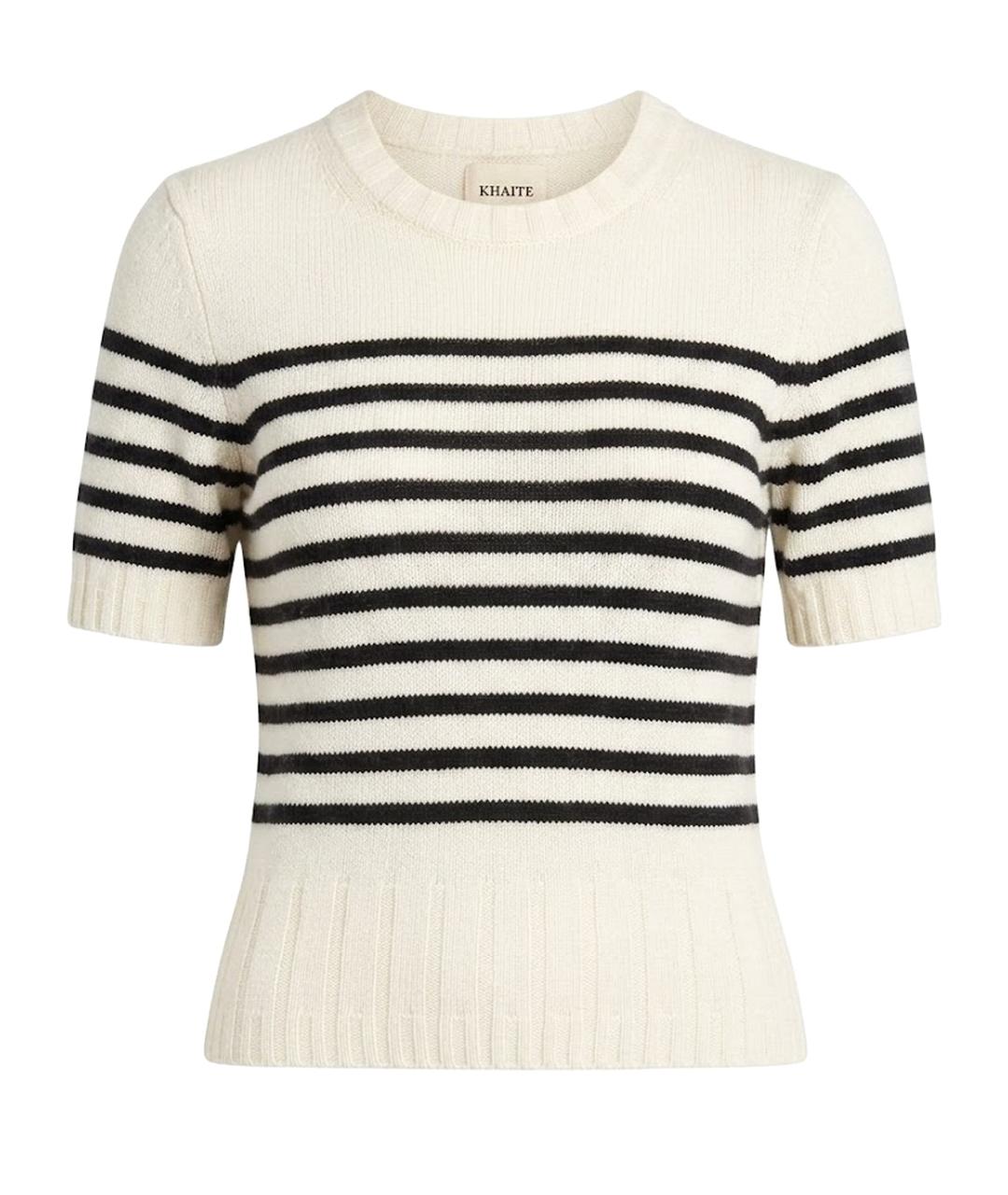 KHAITE Белый кашемировый джемпер / свитер, фото 1