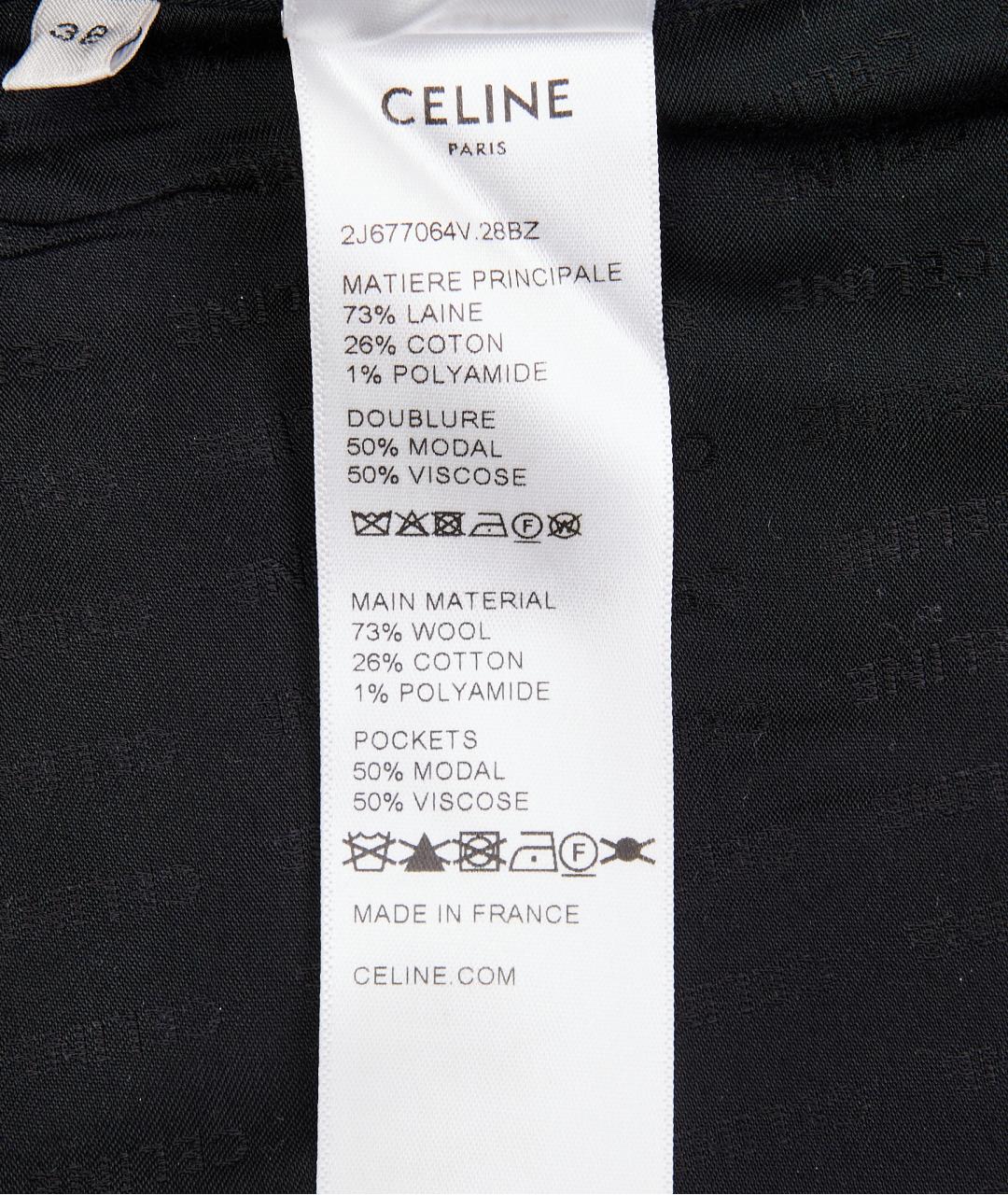 CELINE Коричневая шерстяная юбка мини, фото 6